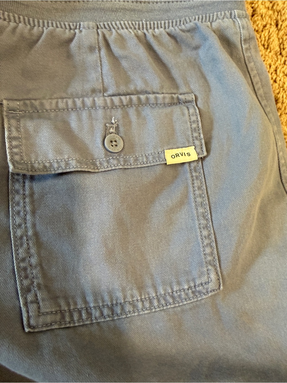 Orvis Light Blue Drawstring casual Shorts - Picture 9 of 10